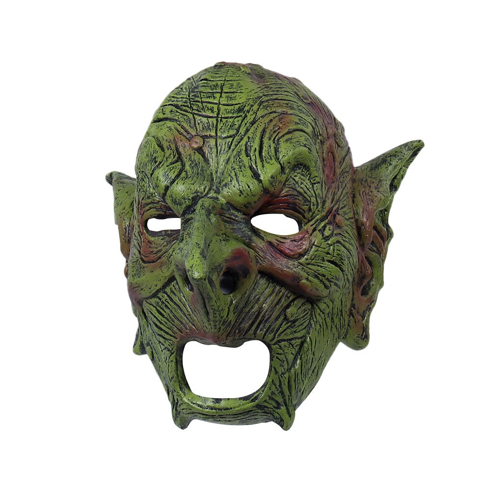 Goblin Mask Evil Orc Masks Greepy Gnome Face Masques Latex Mascarillas Goblinoid Mascaras Halloween Costume Carnival Helmet Prop