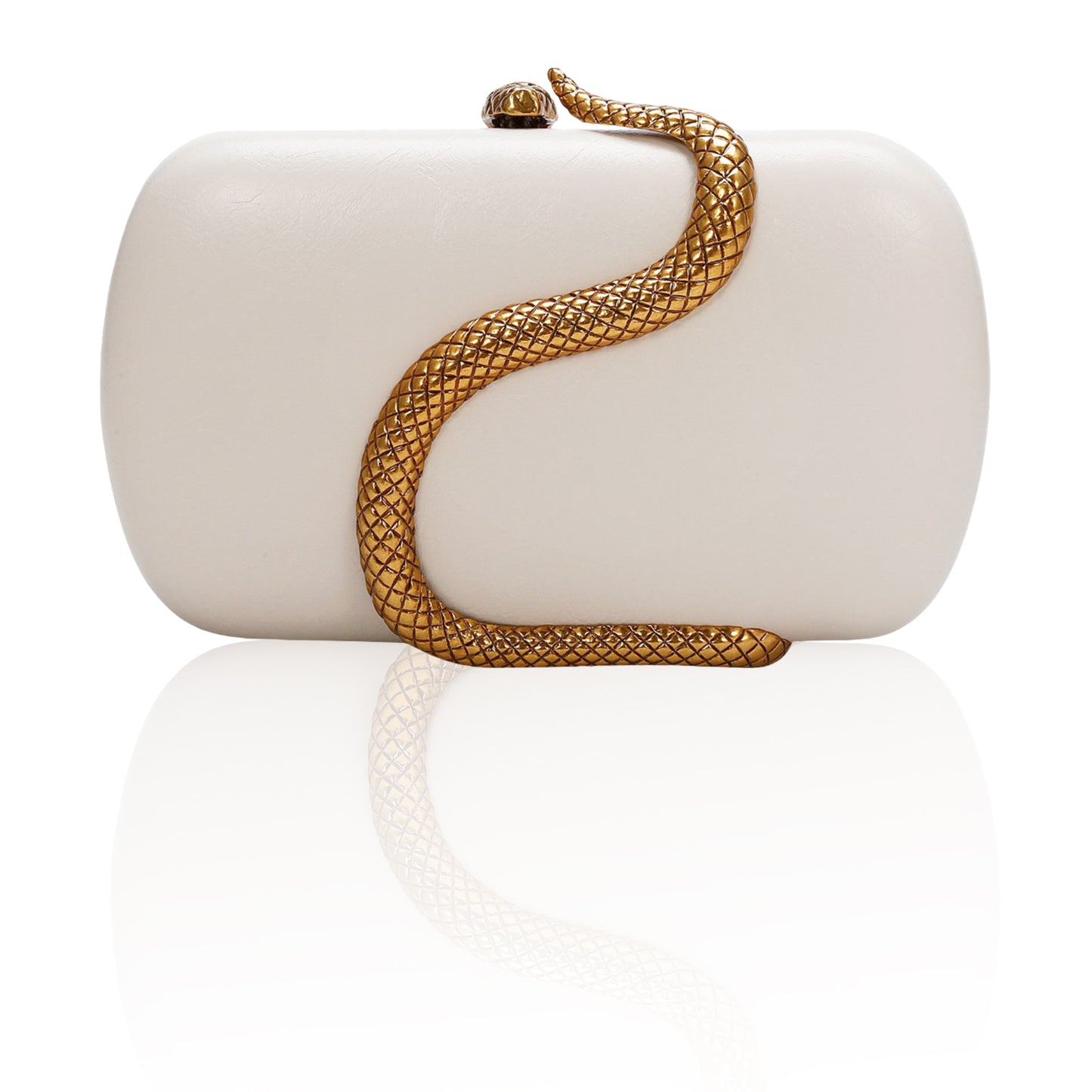 Metal Snake Matching Clutch Bag For Women Highclass Smooth Designer Evening Bags Purses Clutch Party Chain Shoulder Handbags
