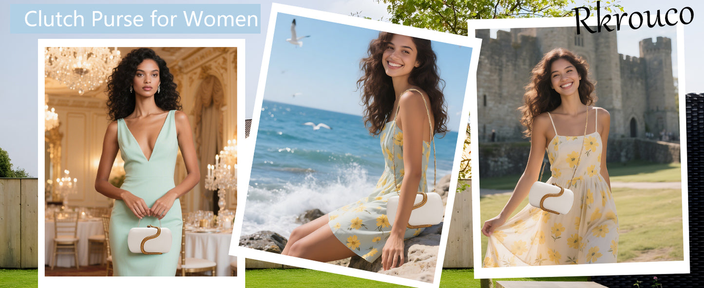 Metal Snake Matching Clutch Bag For Women Highclass Smooth Designer Evening Bags Purses Clutch Party Chain Shoulder Handbags