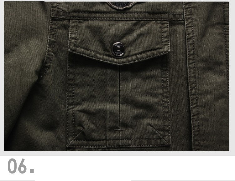 New 2023 Casual Army Military Jacket Men Plus Size M-6XL Jaqueta masculina Air force one Spring & Autumn Cargo Mens Jackets Coat