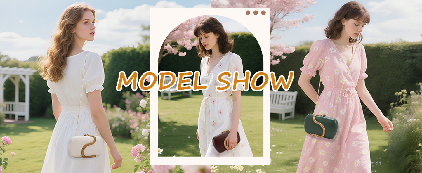 Metal Snake Matching Clutch Bag For Women Highclass Smooth Designer Evening Bags Purses Clutch Party Chain Shoulder Handbags