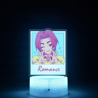 KPop K-POP Demon Hunters Kawaii Zoe Rumi Mira Saja Boys Superstar Monochrome Light Remote Control 16 Color Light Night Light