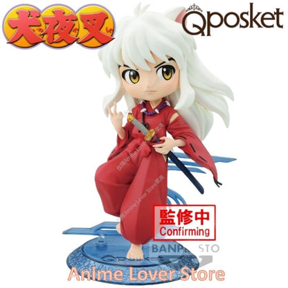 Em estoque Bandai Banpresto Original Q Posket Inuyasha Sesshoumaru Higurashi Kagome Miroku shippou Anime Figure Brinquedos presente