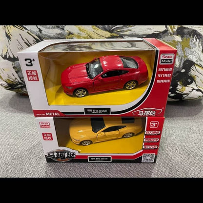 1:36 Ford Mustang GT Toy Car Model Replica Scale Metal Diecast Miniature Art Vehicle Figure Collection Xmas Gift Boy Toy