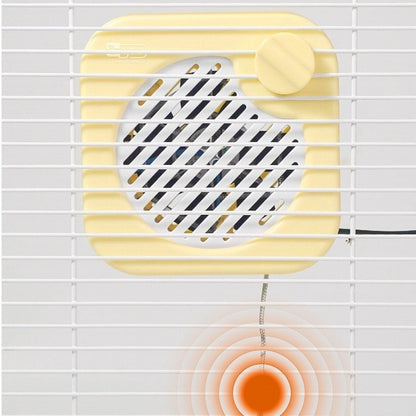 Soprador de Ar Quente Anti-Queimadura para Papagaios Aquecedor Automático e Seguro para Gaiolas de Pássaros Aquecedor Termostático à Prova de Mastigação de Metal