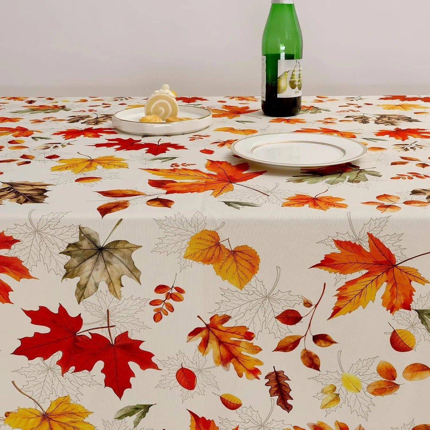Autumn Maple Leaf Rectangle Tablecloth Table Decor Thanksgiving Waterproof Table Cloth for Wedding Party Thanksgiving Decoration