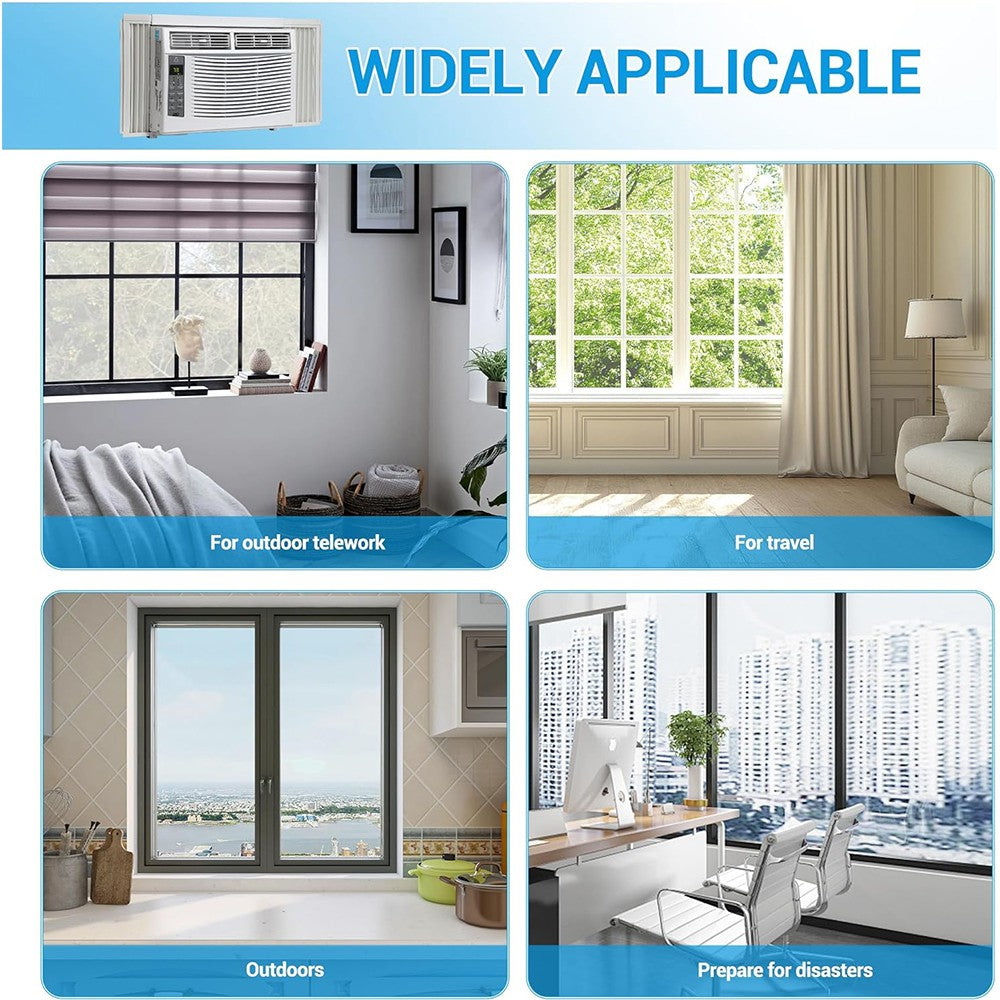 Ar Condicionado de Janela 6.000 BTUs AC de Janela Resfria até 23 m² c/Controle Wi-fi e Modos 4 EM 1 Resfriar Desumidificar Ventilar e Automático