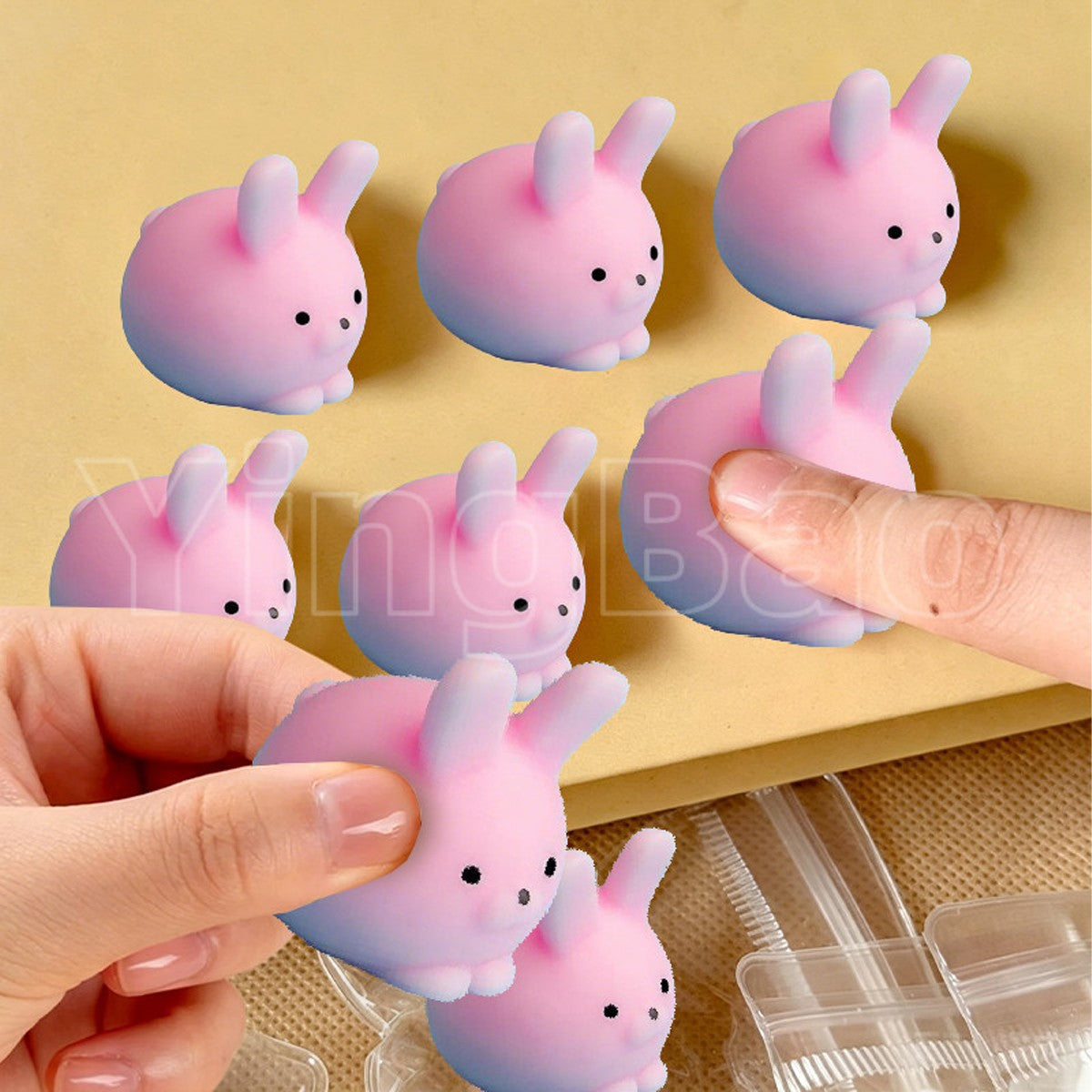 4/5/6PCS Kawaii Squishies Mochi Animal Antistress Toys Stress Relief Ball Relaxing Mood Squeeze Gifts Party Favors for Birthday