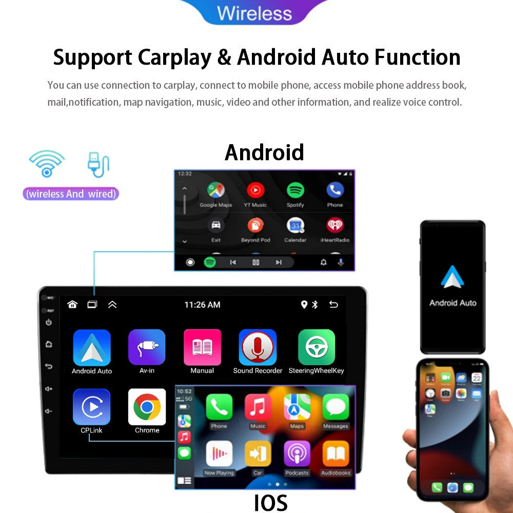 MTIJIEY 2+64G 2 Din Rádio Automotivo Carplay Android Auto 9" Player Multimídia Universal FM GPS WIFI Para Toyota VW Hyundai Kia Nissan