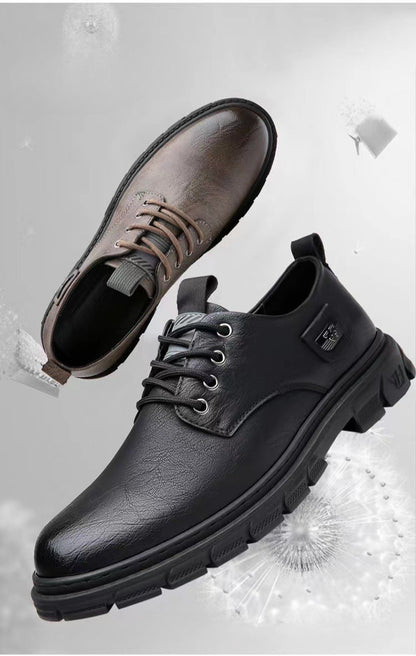 men new soft soled leather shoes Outdoor nonslip walking shoes Casual light business footwear Comfort workwear trendy male shoe