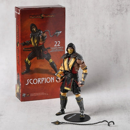 Scorpion Sub-Zero Mortal Kombat Boneco Articulado de 18 cm