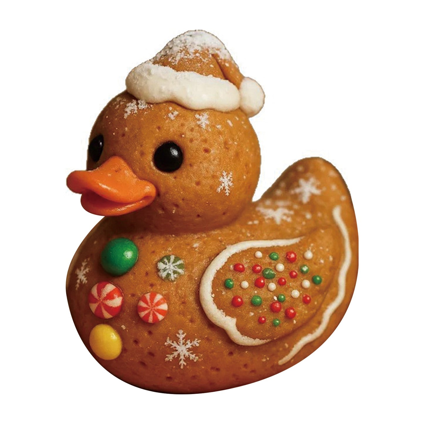 Creative Christmas Cute Duck Ornaments Xmas Festive Home Party Decoration Resin Lovely Gift For Home Office Tabletop Ornament