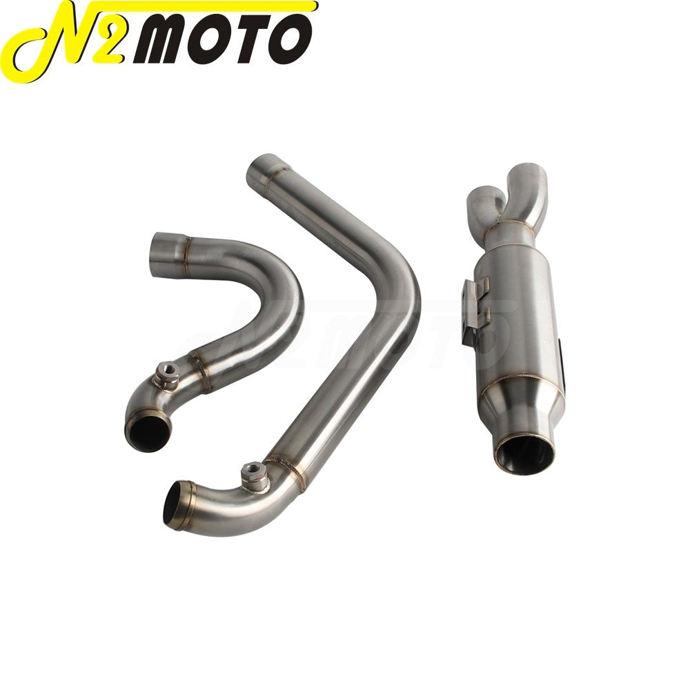 Motorcycle 2-into-1 Exhaust Muffler System For Harley Touring Electra Glide FLHTI FLHTK FLHTPI FLHTKL FLHTCUI FLHTKSE 2017-2025