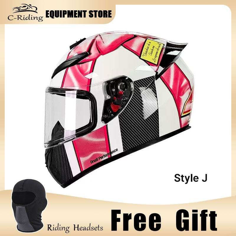 Capacete de Moto de Rosto Inteiro de Alta Qualidade Masculino Feminino Capacete de Corrida de Moto DOT capacete casqueiro casque