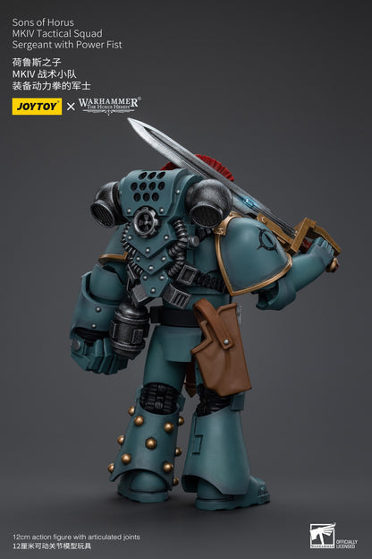 JOYTOY Warhammer 40k 1/18 Bonecos de Ação Anime 12cm Sons of Horus MKIV Esquadrão Tático Coleção Modelos Brinquedos