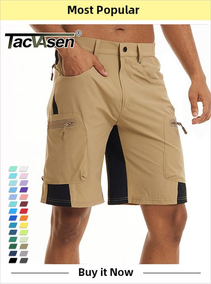 TACVASEN Outdoor Pants Men Quick Dry Straight Running Hiking Pants Elastic Lightweight Yoga Fitness Exercise Sweatpants Joggers