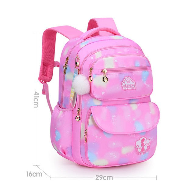Girl School Bag Backpack Back Pack For Teenager Women Children Female Pink Schoolbag Primary High Bagpack Class Teens Child Kids
