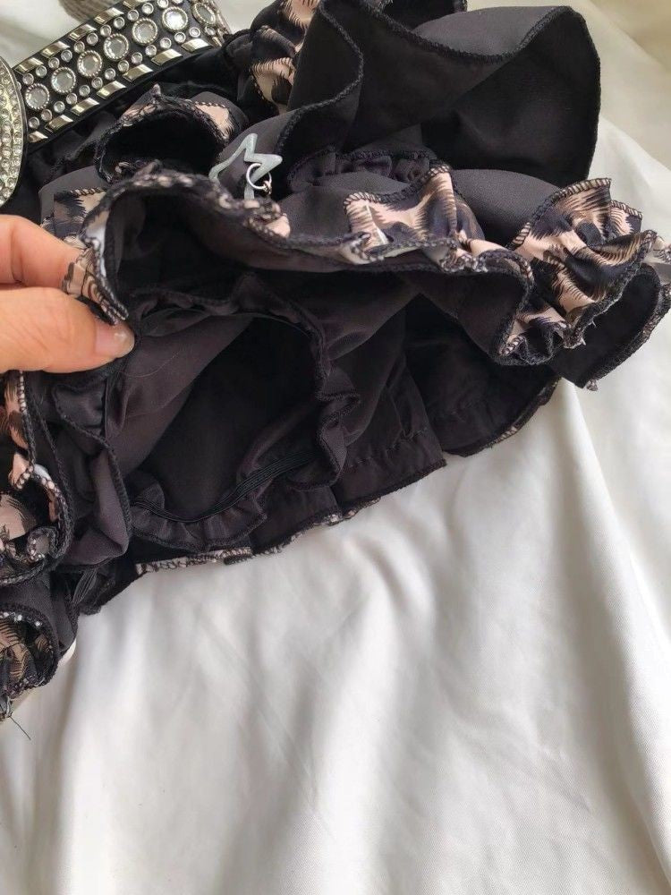 Punk Skirt Cross Woman Clothing Short Dress Goth 90s Y2K Kawaii Vintage Japan Harajuku Ball Gown Grunge Fashion Summer Hot Girl