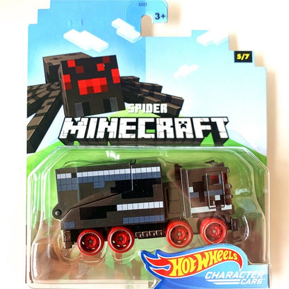 Hot Wheels Minecraft Series Genuínos, Carrinho de Brinquedo, Ornamento de Mesa, Colecionáveis, Presentes de Feriado, Em Estoque