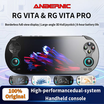 ANBERNIC RG VITA pro Handheld Game Console IPS Touchscreen 5000mAh Video Gaming Player AI Streaming Compatible RixelHK
