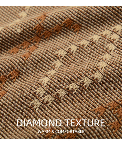 Men's Casual Crewneck Sweaters Cable Knit Thermal Pullover Sweater