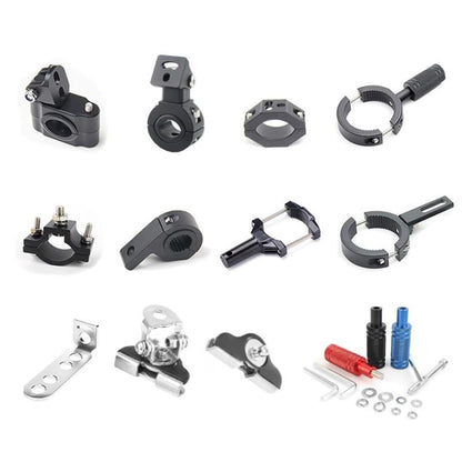 Motorcycle Headlight - Support Fronnt Fork Bracket Clamp Fixation Auxiliary Led Motorcycle Lights Bracket Moto Spotlights Holder