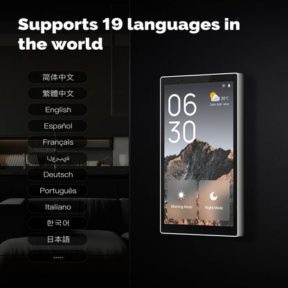 MOES Tuya Wifi Smart 5-inch Touch Screen US Center Control Panel Voice Control Alexa And ZigBee Gateway Built-in Scene Control