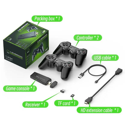 Video Game Console 2.4G Double Wireless Controller 4K HDMI for PS1/SFC/NES TV & PC 20000 Games 64GB Retro Children's Christmas