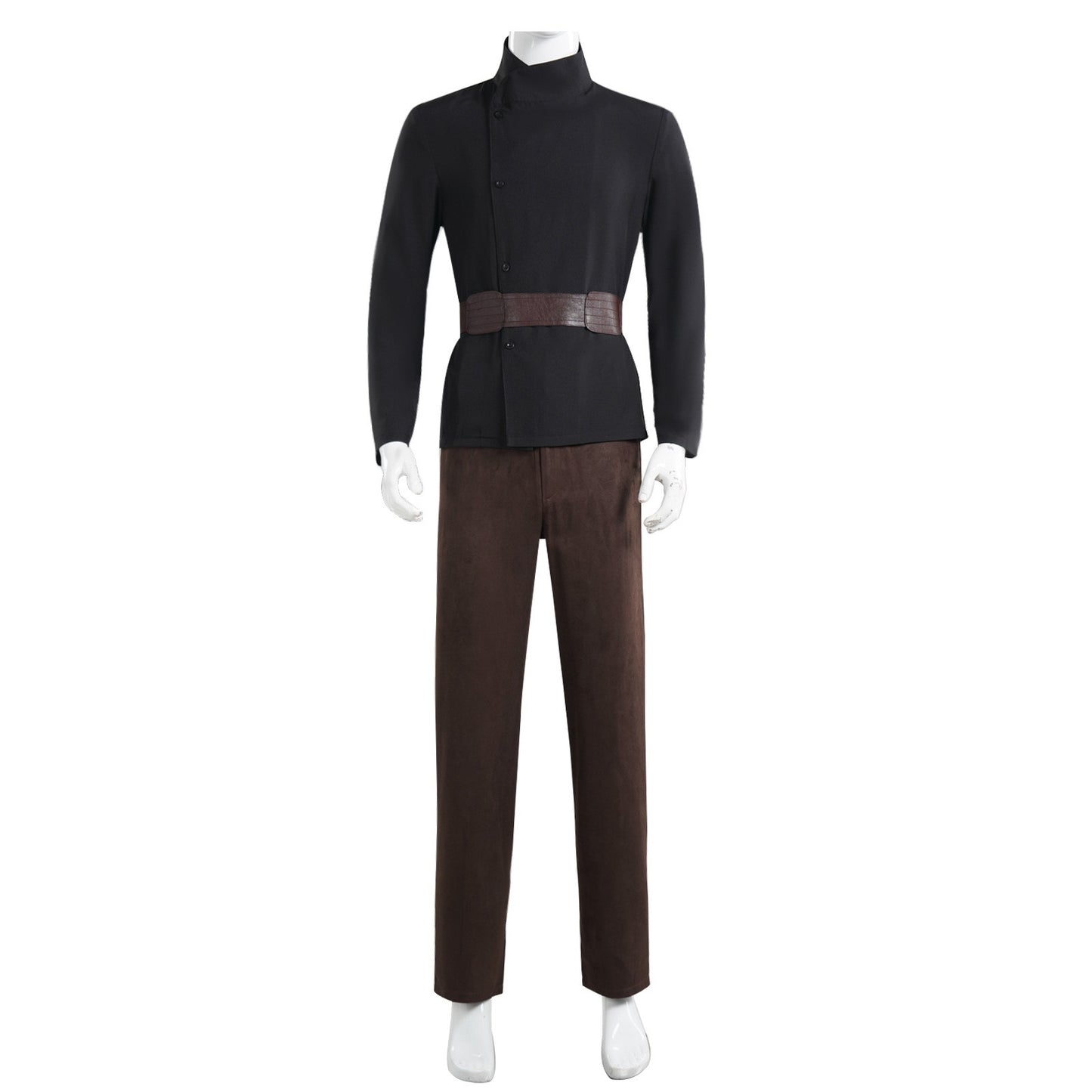 Adult Count Dooku Cosplay Full Set Jedi Brown Cloak Tunic with Belt Count Dooku Halloween Uniform for MenNaobciu