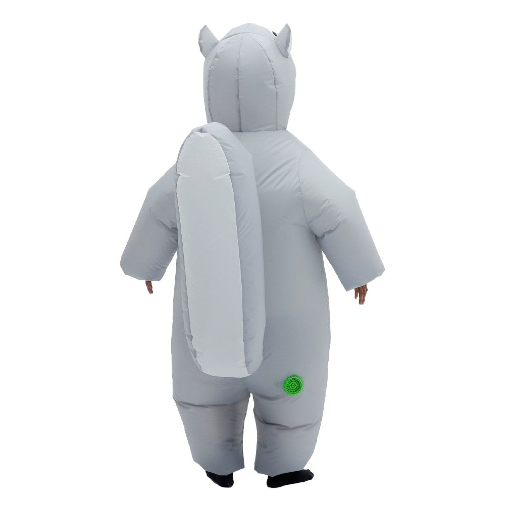 Cartoon Squirrel Inflatable Costume Mascot Adult Parade Character Cosplay Animal Birthday Halloween Party Event Set