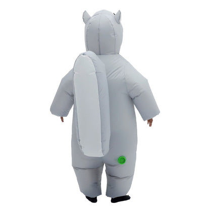 Cartoon Squirrel Inflatable Costume Mascot Adult Parade Character Cosplay Animal Birthday Halloween Party Event Set