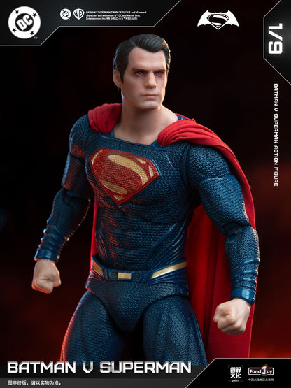 Novo conjunto de figuras Fondjoy BVS, Boneco de Ação Batman Blindado, Superman com Armadura Danificada 1/9 Batman V Superman: A Origem da Justiça DC Toys