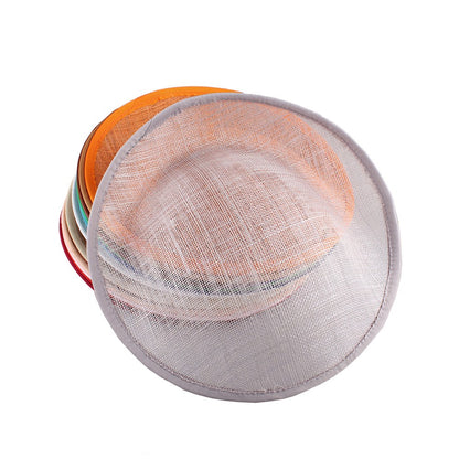 Base de casamento em sinamay de 25 cm, elegante fascinator de casamento para mulheres, acessórios de cabelo DIY, touca de noiva para chapéu de festa