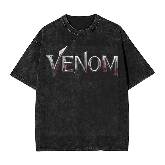venom 3 the last dance 2024 movie  Washed T Shirt Streetwear Hip Hop Vintage T-Shirts  Tee Shirt for Men Women Cotton