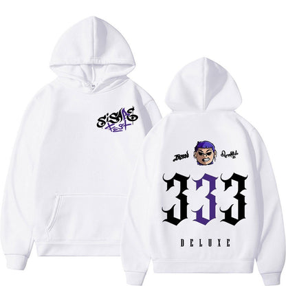 Rapper Blessd SI SABE Album 2025 Tour Graphics Hoodie Men Women Vintage High Street Fashion Hoodies Casual Sweatshirts