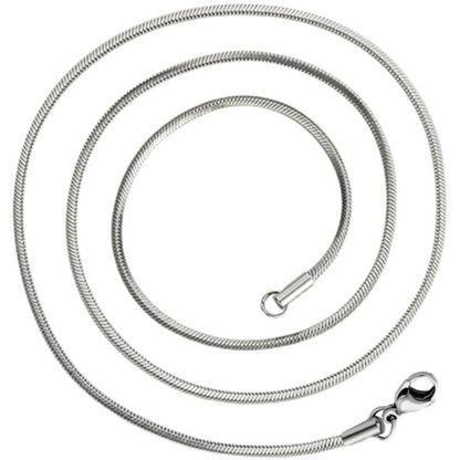 1 peça de colar de aço inoxidável com corrente elo de cobra, estilo punk e hip-hop, para homens e mulheres, cor prata, joia masculina, presentes, Cadenas Para Hombre