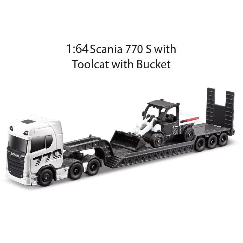 Maisto 1:64 Scania 770S Volvo FH16 Transporte Pesado Liga Modelo Veículo de Engenharia Coleção Presente para Meninos Colecionadores Brinquedo