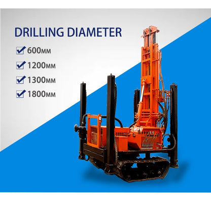 Rotary Blasthole Drill Rig Truck Mounted 200m 300m 500m 600m 800m Deep Borehole Machine Air Water Circulation