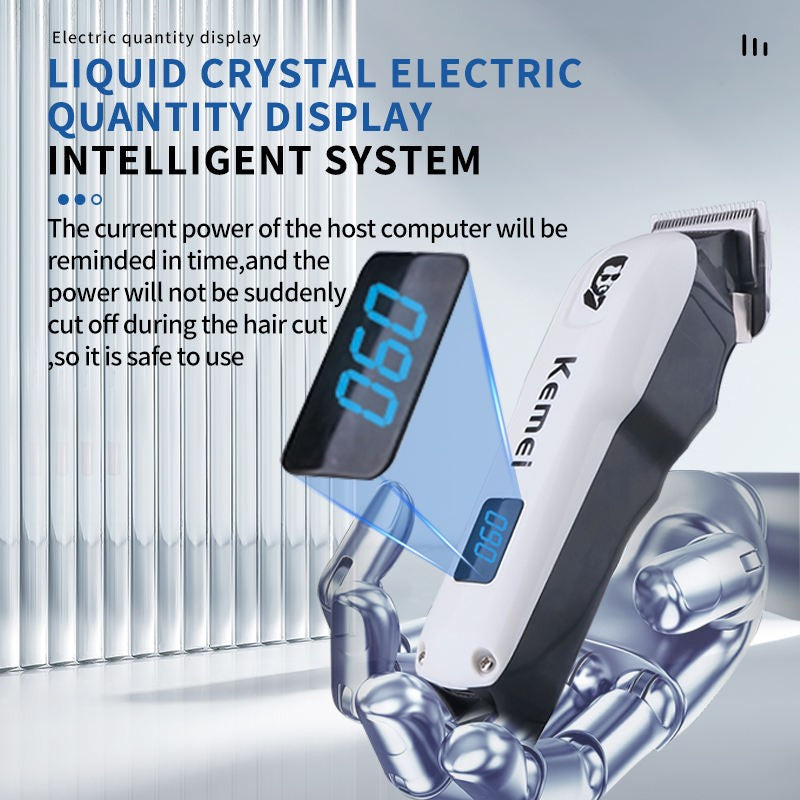 Kemei Mini Powerful Cordless Hair Clipper Electric Professional Barber Hair Trimmer Beard Haircutting Machine rechargeable