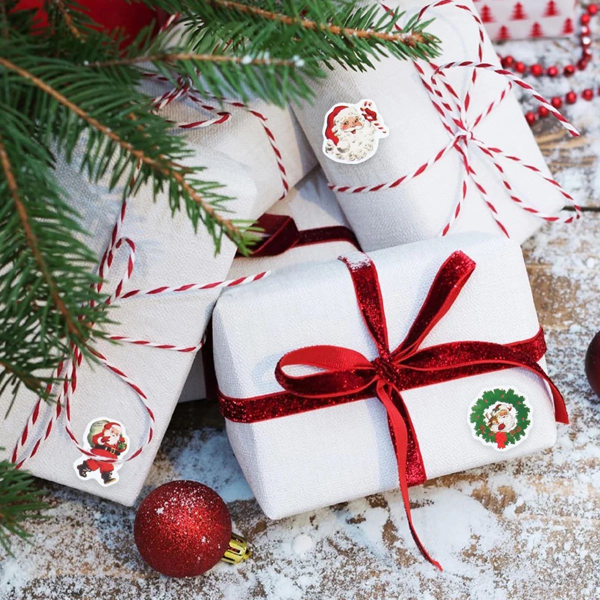 500pcs Christmas Stickers Merry Christmas Party Decoration 2025 Xmas Santa Claus Stickers Navidad Natal New Year Gift 2026