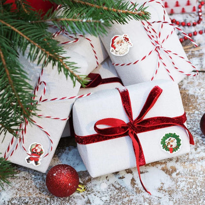 500pcs Christmas Stickers Merry Christmas Party Decoration 2025 Xmas Santa Claus Stickers Navidad Natal New Year Gift 2026
