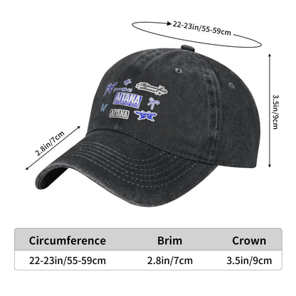 Boné de beisebol Summer Butterfly Aitana Boné de sol Dropshipping Design Bonés de Hip Hop Lavados Masculino Adulto Vintage Kpop Rock Bonés de beisebol
