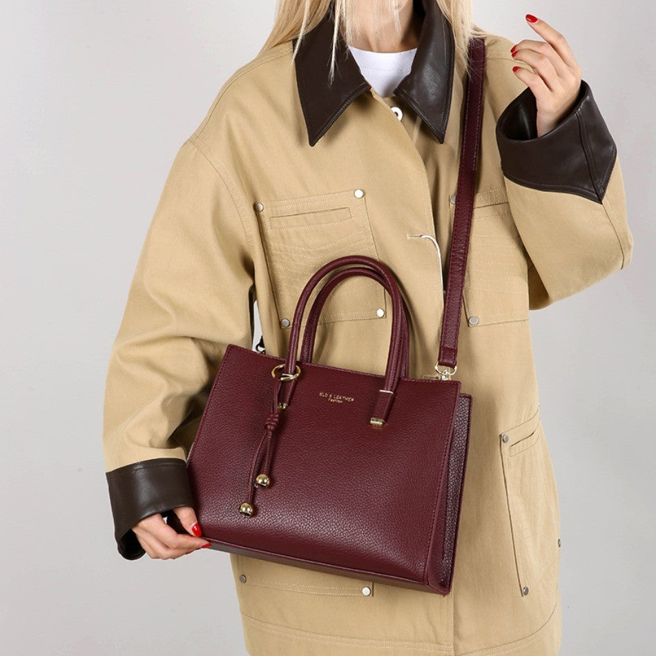 Genuine Brand Top Quality Pu Leather Handbag Women's Tote Messenger Sac Designer Large Capacity 3 Levels Shoulder Crossbody Bags