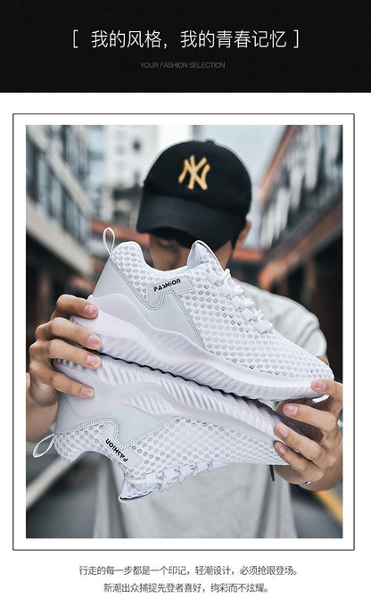 2025 Summer Men's Loafers Walking Mesh Breathable Summer Comfortable Casual Shoes Sneakers Zapatillas Hombre Men Running shoes