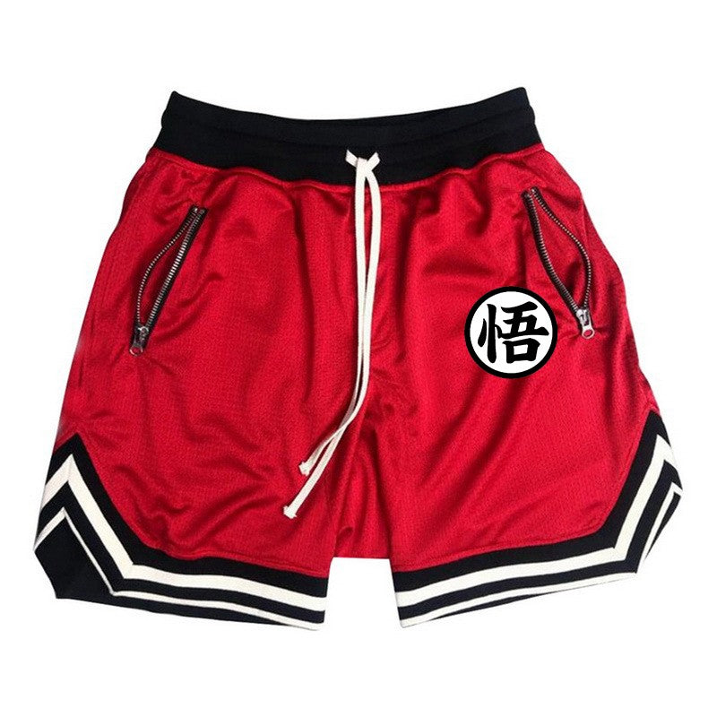 Men's Fitness Joggers Casual Breathable Short Sports Basketball Shorts Mesh Quick Dry Gym Shorts for Male Pants Summer