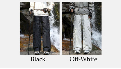 Calças de inverno masculinas para caminhada, impermeáveis, à prova de vento, calças de montanhismo, para manter aquecido, acampamento, trekking, esqui, calças com bolso com zíper