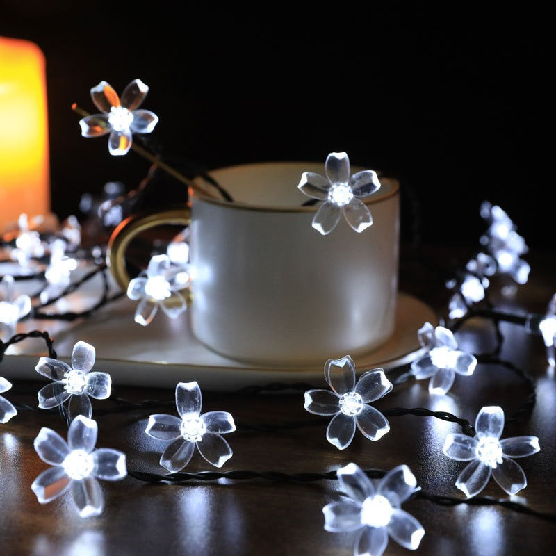 10/20M Cherry Blossom Garland Fairy Lights Indoor Christmas Decoration String Lights 200LED for Wedding Pink Party Decorations