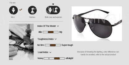 Classic Polarized Pilot Sunglasses For Male Driving Black Sun Glasses Men's Vintage Eyewear Gafas De Sol 8955