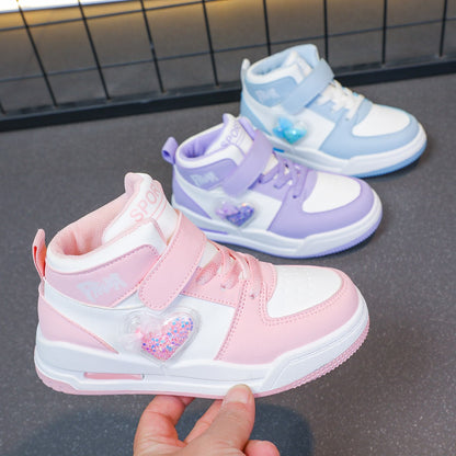 Unisex Kids' Casual Sports Flat Shoes Autumn Winter Fashion Smooth Bottom Boys' And Girls' Footwear for Indoor And Outdoor Use