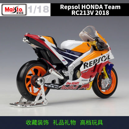 Maisto 1:18 Honda Repsol Honda Team Rc213v 2018 Simulação Liga Gp Modelo de Moto Peça de Exibição Colecionável